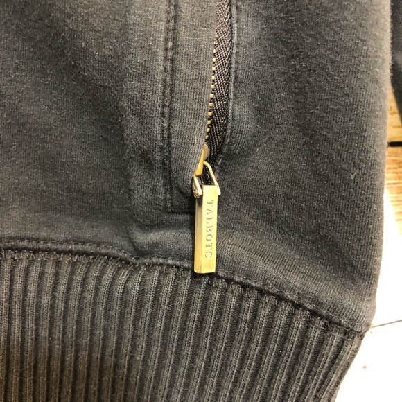 Talbots Petites Full Zip Black Jacket - Picture 4 of 6